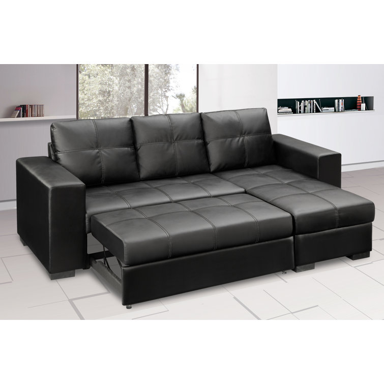 Wayfair sectional deals sleeper with storage